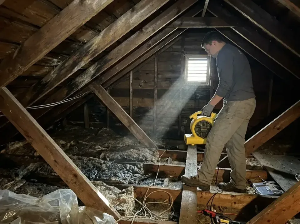 attic-water-damage-drying-proc-007 — frequently asked questions, Emergency Water Extraction & 24/7 Flood Response in East We…